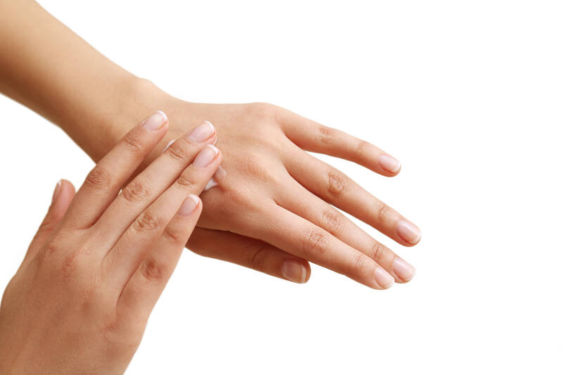 Female hands skin care concept manicure