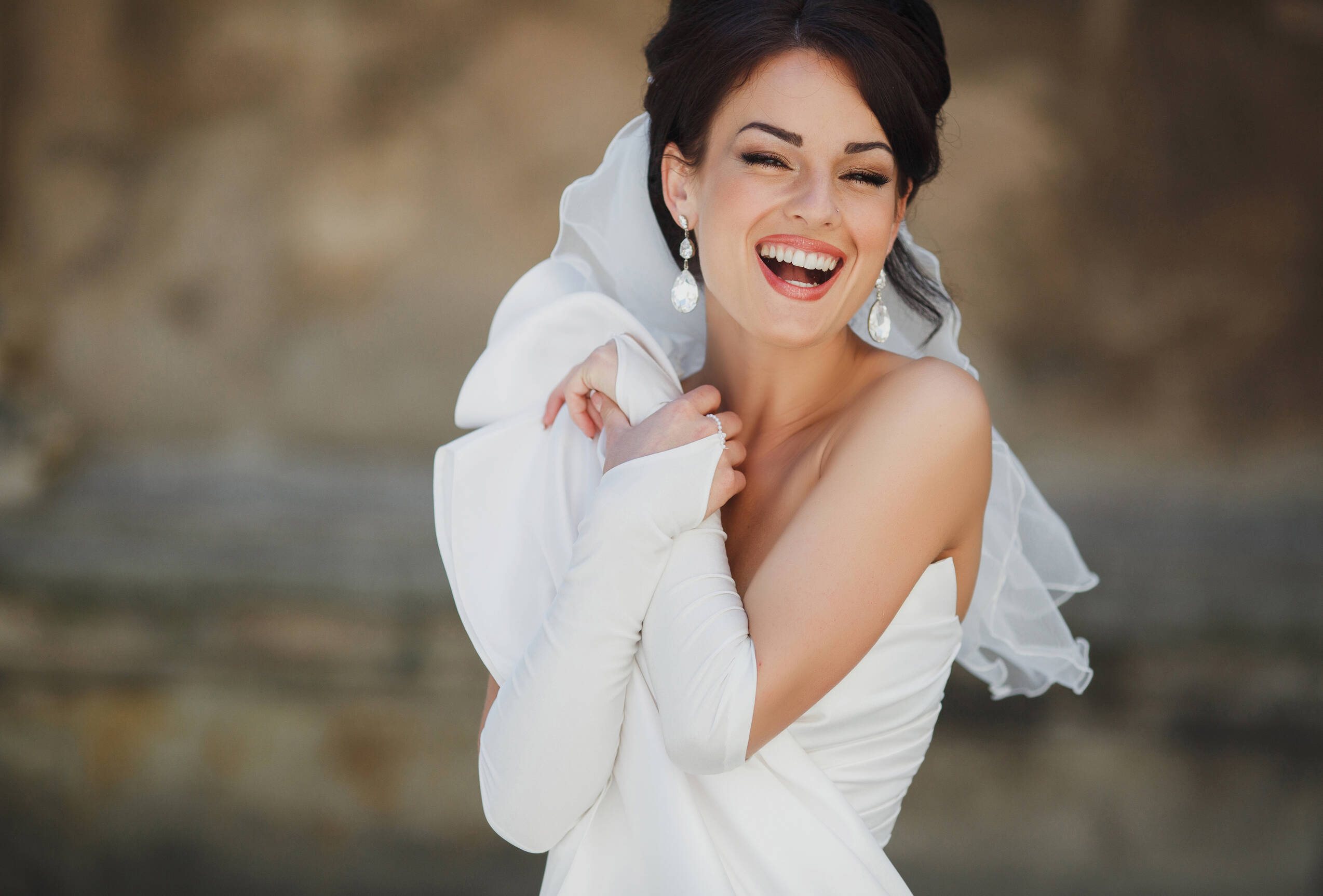 Girlfriend laughing